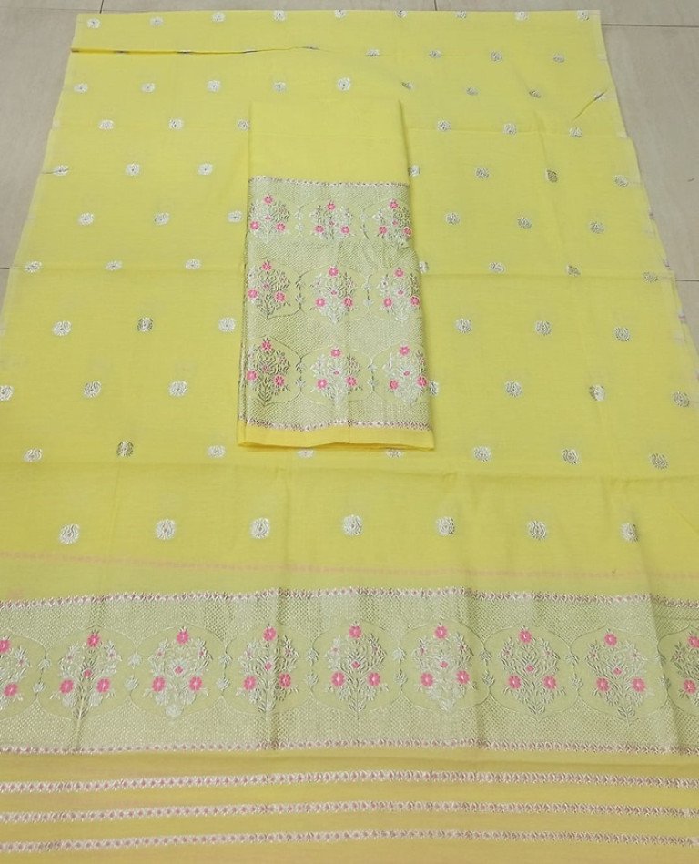 Cotton Kesapaat Mekhela Sador With Blouse Material / 03530008001