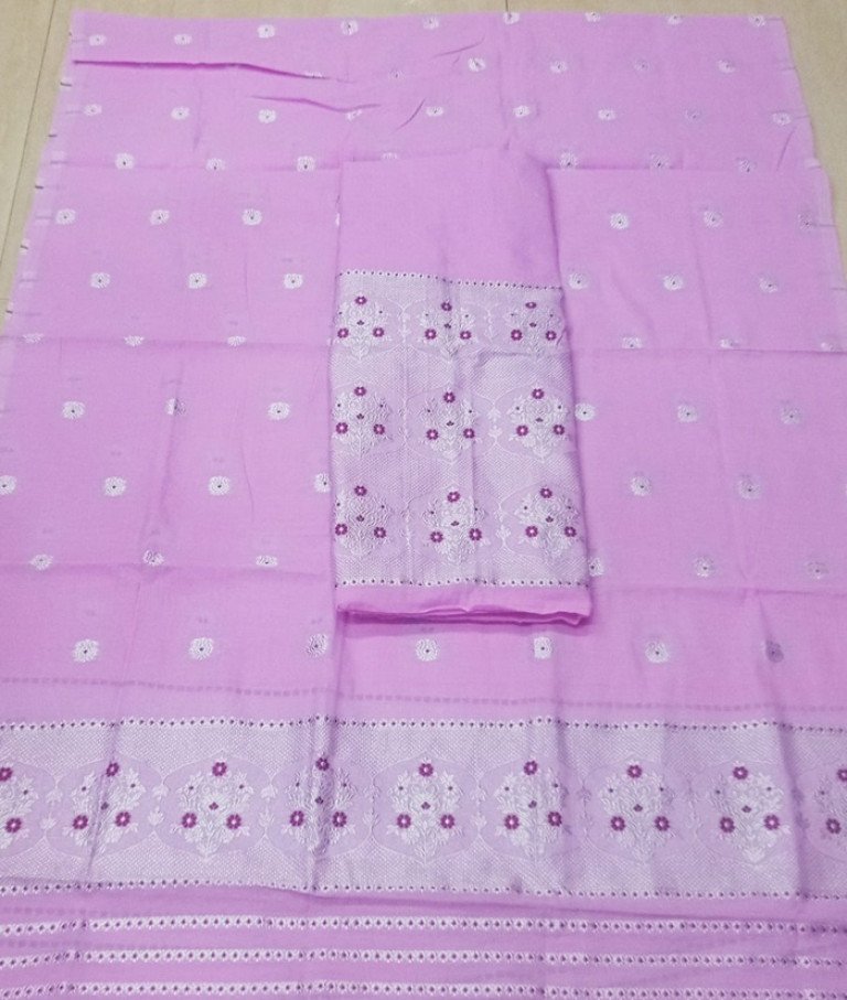 Cotton Kesapaat Mekhela Sador With Blouse Material / 03530008001