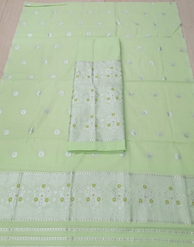 Cotton Kesapaat Mekhela Sador With Blouse Material / 03530008001