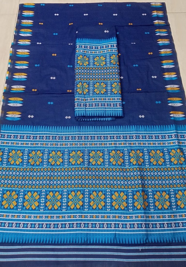 Cotton Kecha Paat Dimasa Designed Mekhela Sador With Blouse Material / 0263000N001