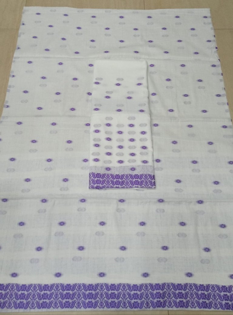 Cotton Mekhela Sador With Blouse Material / 0353000B001