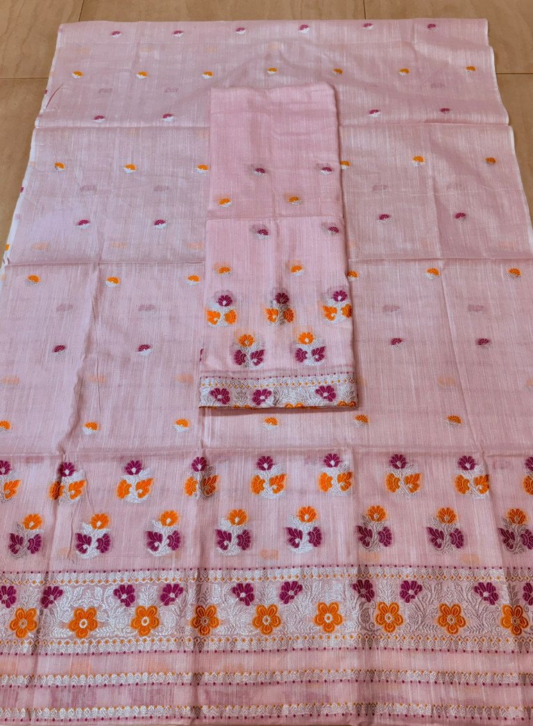 Cotton Kesa Paat Mekhela Sador With Blouse Material / 0353000E001