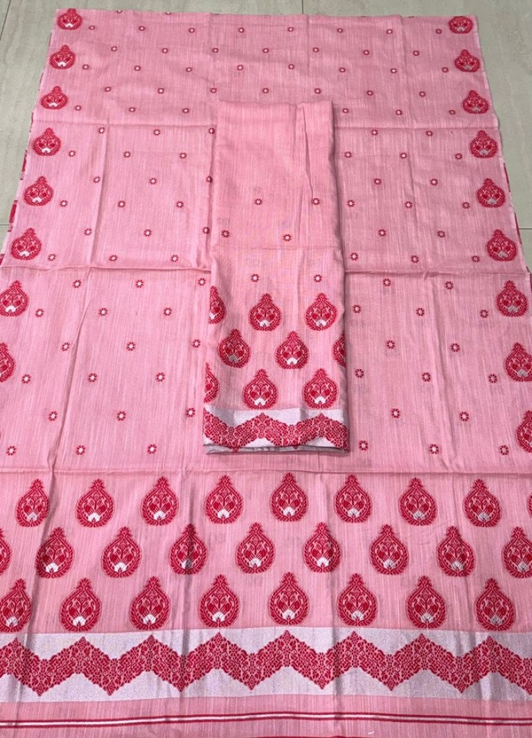 Cotton Kesa Paat Mekhela Sador With Blouse Material / 0353000E001