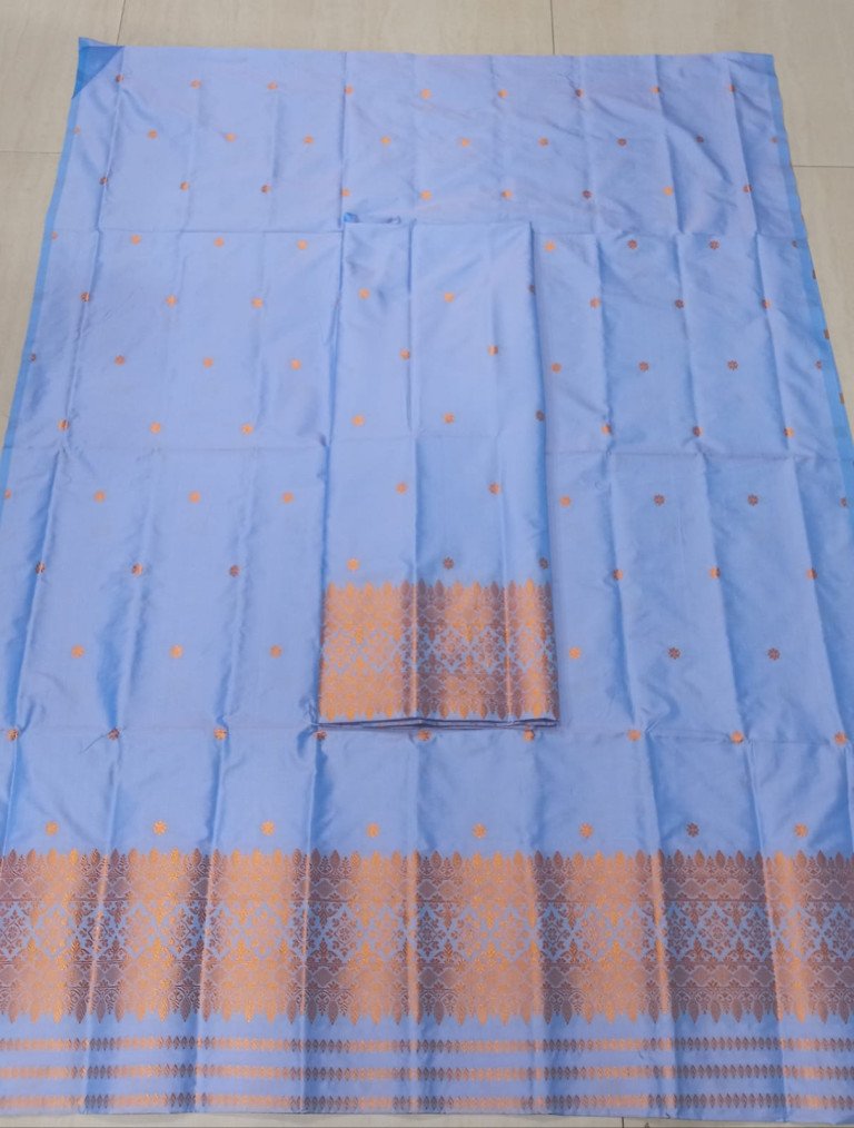 MIXED SILK MEKHELA SADOR WITH BLOUSE MATERIAL/ 02210010001