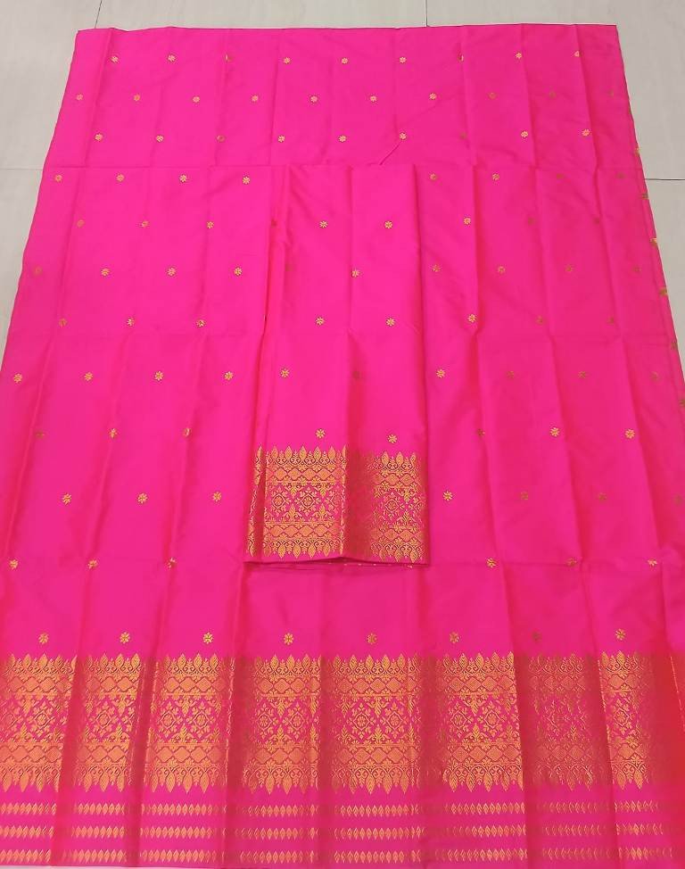 MIXED SILK MEKHELA SADOR WITH BLOUSE MATERIAL/ 02210010001
