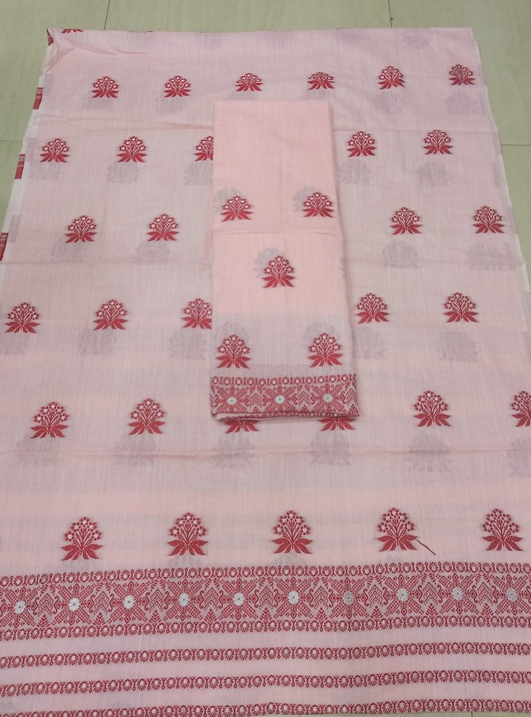 Cotton Kesa Paat Mekhela Sador With Blouse Material / 0353000E001