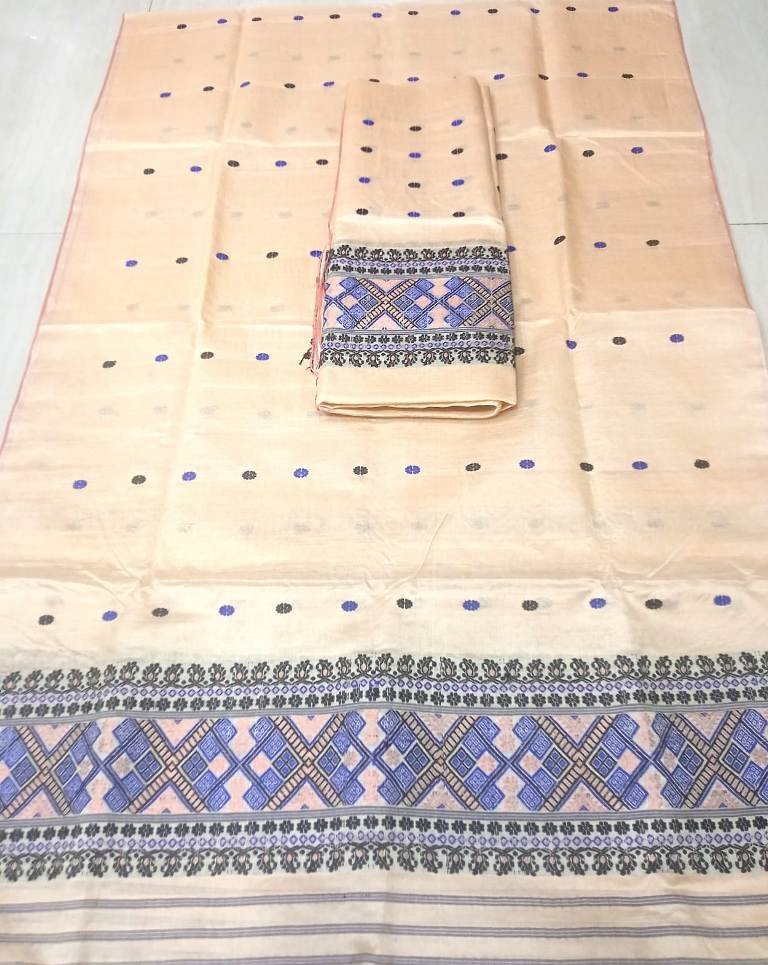 Handloom Mixed Toss Mekhela Sador With Blouse Material / 03640002001