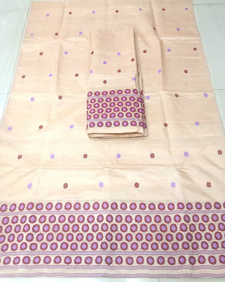 Handloom Mixed Toss Mekhela Sador With Blouse Material / 03640002001