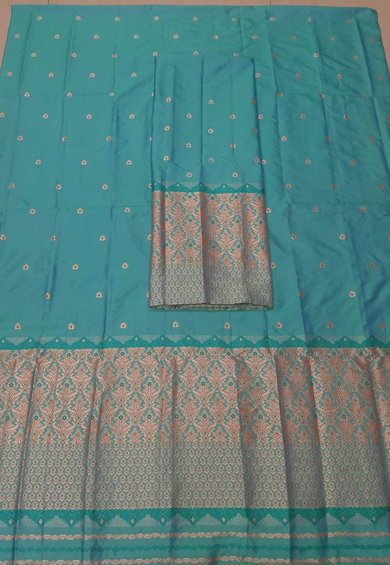MIXED SILK MEKHELA SADOR WITH BLOUSE MATERIAL/ মিক্সড চিল্ক মেখেলা চাদৰ ব্লাউজৰ কাপোৰৰ সৈতে/ 02210017001