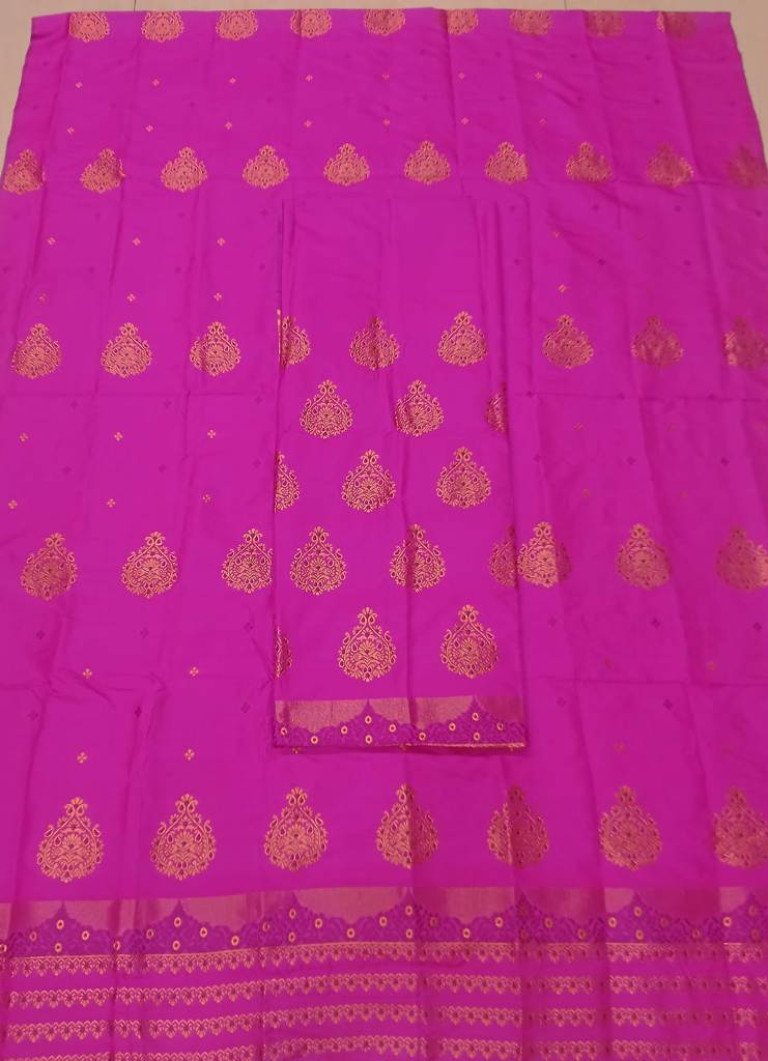 MIXED SILK MEKHELA SADOR WITH BLOUSE MATERIAL/ মিক্সড চিল্ক মেখেলা চাদৰ ব্লাউজৰ কাপোৰৰ সৈতে/ 02210011001