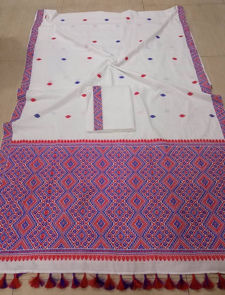 Handloom Pure Cotton Saree with Blouse Material / 0252000E001