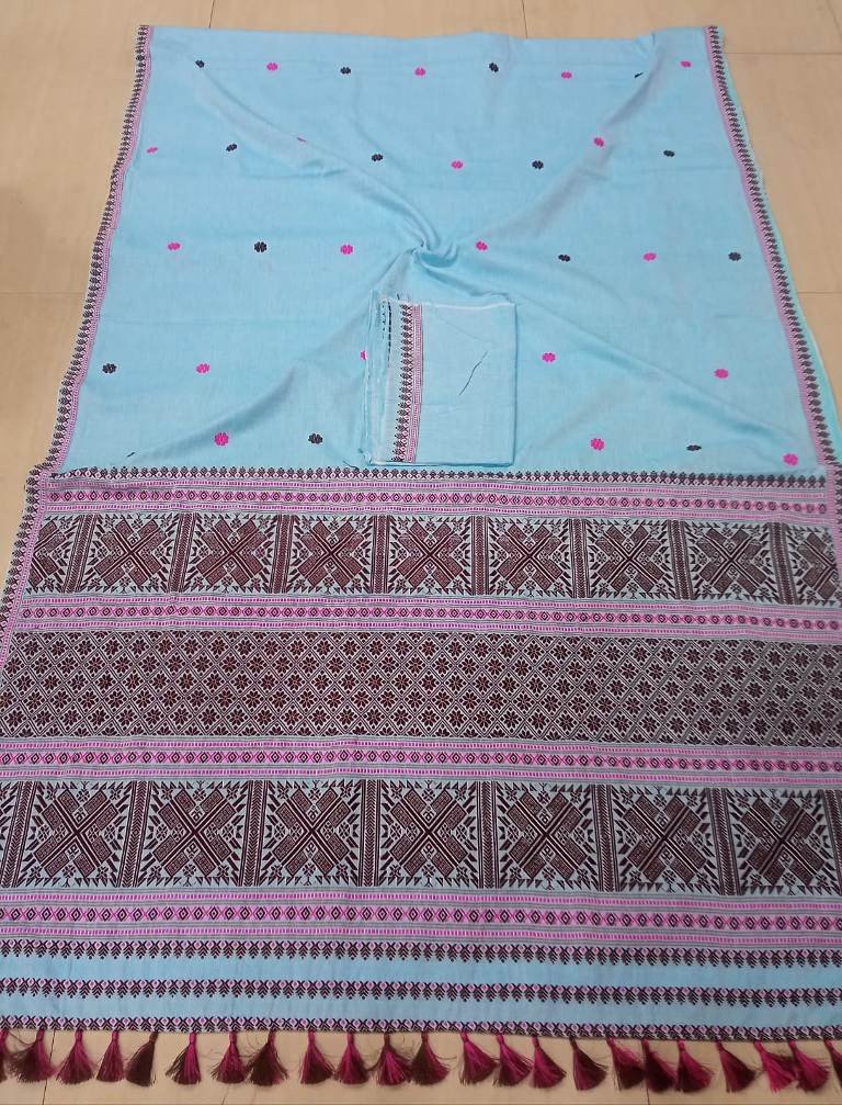 Handloom Pure Cotton Saree with Blouse Material / 0252000F001