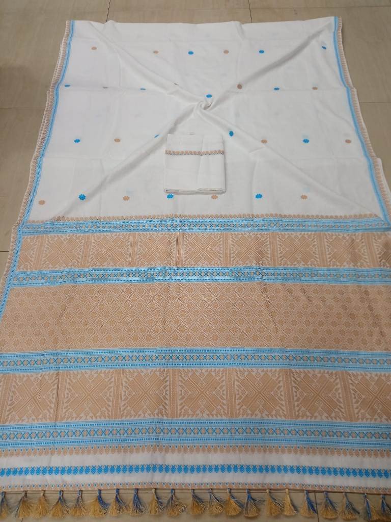 Handloom Pure Cotton Saree with Blouse Material / 0252000F001