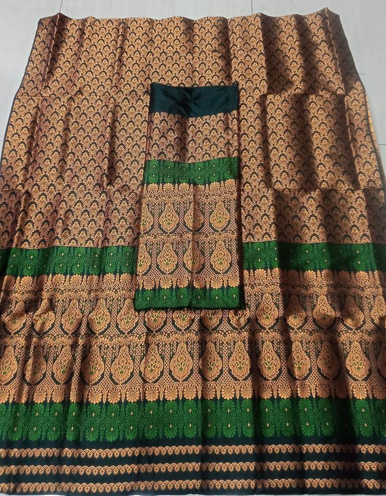 MIXED SILK ALL OVER MEKHELA SADOR WITH BLOUSE MATERIAL/ 03020006001