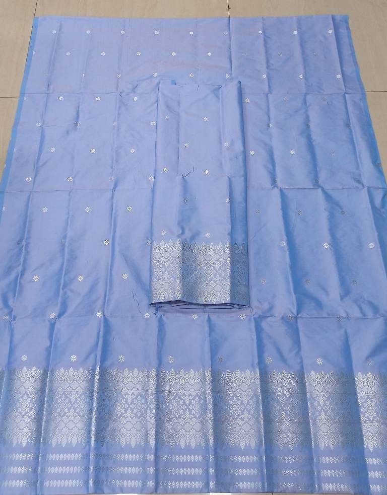 MIXED SILK MEKHELA SADOR WITH BLOUSE MATERIAL/ 02210010001