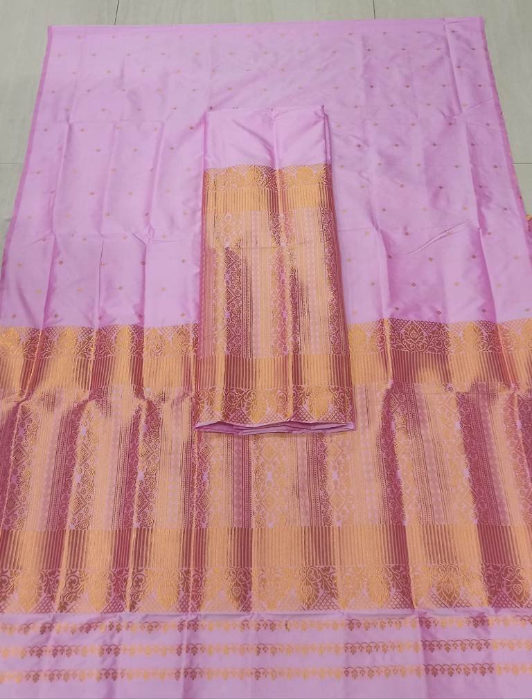MIXED SILK MEKHELA SADOR WITH BLOUSE MATERIAL/ 02210010001