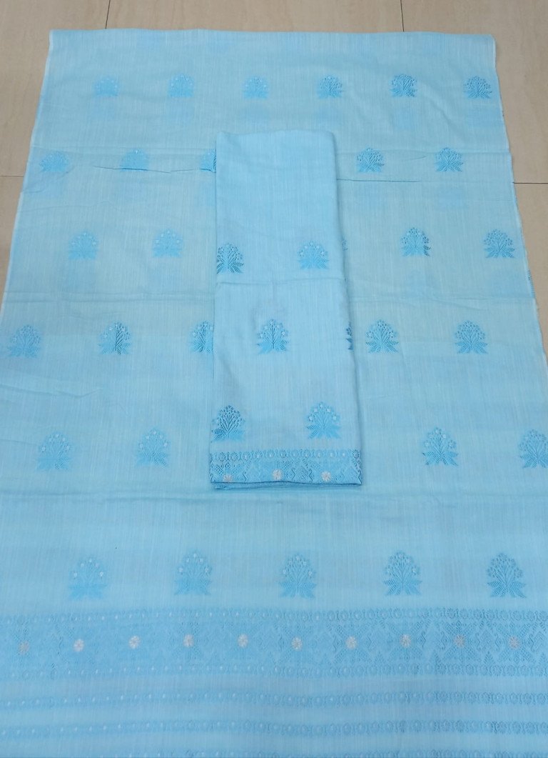 Cotton Kesa Paat Mekhela Sador With Blouse Material / 0353000E001